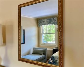 Gilt mirror  28"h x 33.5"w   $175