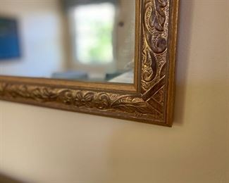 Gilt mirror  28"h x 33.5"w  $175