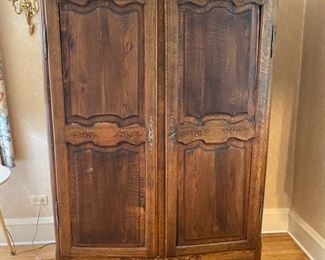 French oak armoire     