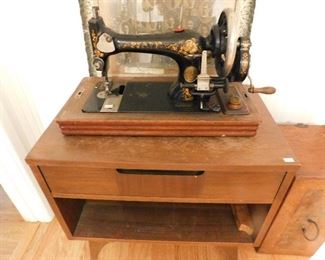 antique manual  sewing machine