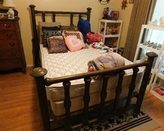 antique brass bed