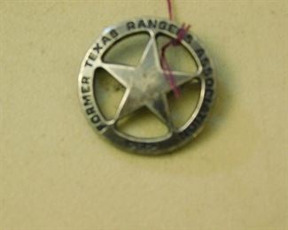 early James Avery sterling pin, FORMER TEXAS RANGER ASSOCIATION