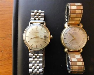 Mido super automatic vintage watch, Omega automatic sea master de ville watch                                                