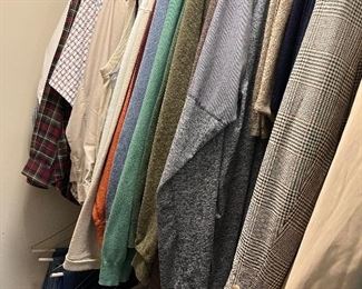 Nice mens clothes -large -ex large 
All name brands