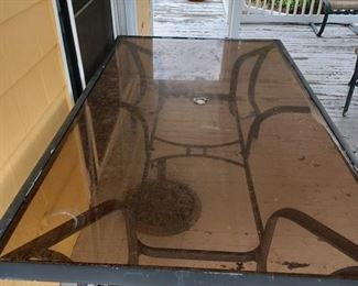 Glass top table 