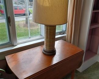 Lamp on a Hitchcock table