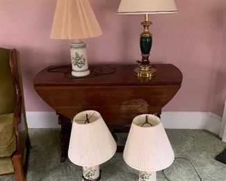 MCM floral lamps 