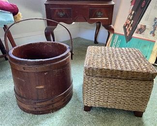 Vintage bucket & storage box