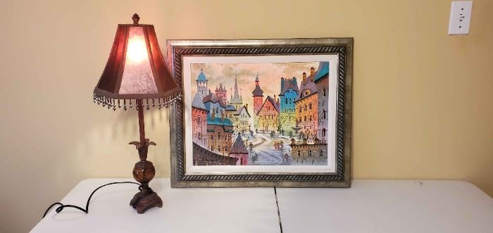 Framed Canvas Anatole Kransky Serigraph