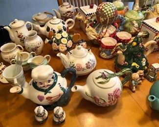 Teapots.