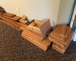 Free wood, including maple and cherry.