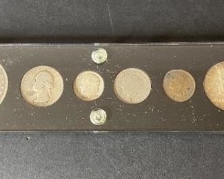 Morgan silver dollar, coins 