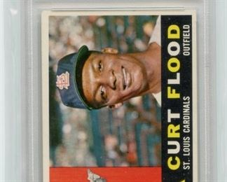 1960 Topps Curt Flood PSA 5, vintage baseball cards 