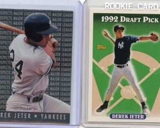 Derek Jeter, rookie cards, New York Yankees 