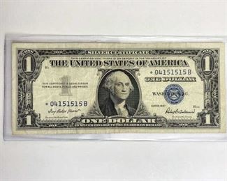  1957 STAR $1 Silver Certificate, U.S.