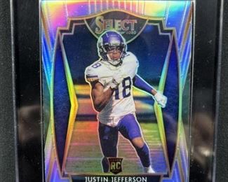 Premier Level RC 2020 Select Justin Jefferson Rookie Silver Prizm