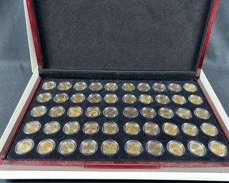  1999-2008 Gold Layered US 50 State Quarters Box Set