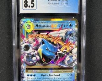 (Evolutions) 2016 M Blastoise EX Pokemon CGC NM/MT 8.5