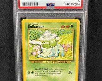  1999 Bulbasaur Pokemon Game PSA EX 5