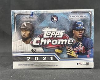 Sealed 2021 Topps Chrome Baseball Blaster Box