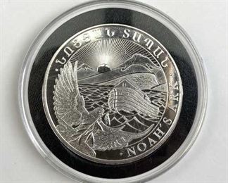  2013 Noah's Ark 1oz Troy Silver, Armenia .999