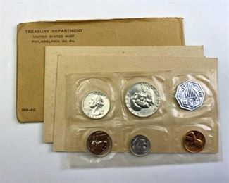  1959 Silver Proof Coin Set w/ Franklin Half
