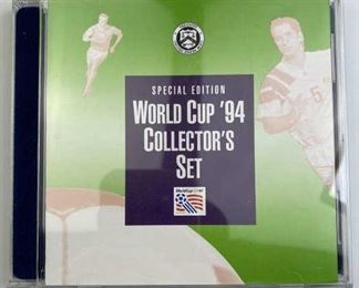  1994 World Cup Set, Proof Silver $ + Proof Half, Scarce
