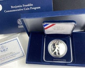  2006 Benjamin Franklin Commemorative Silver Dollar