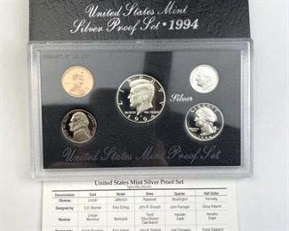  1994 Silver Proof Coin Set, U.S.