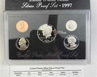  1997 Silver Proof Coin Set, U.S.