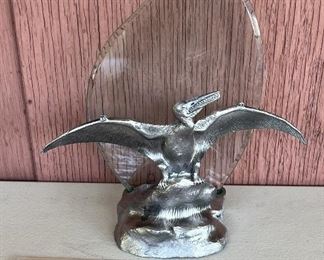 1998 Dinosaur Series Pterodactyl By Michael Ricker Pewter Figurine 74/300