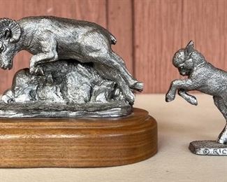 Michael Ricker CSU Ram 1983 With Miniature Baby Buffalo 1998