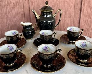 Jlmenau Graf Von Henneberg Christain Germany (6) Cups And Saucers, Konigin Louise Germany Creamer And Teapot