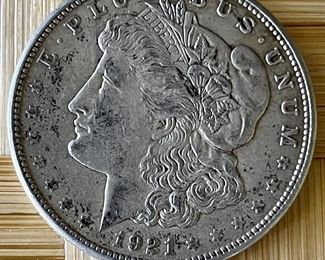 1921 Morgan Silver Dollar Coin