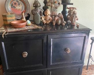 some pottery and cabinet is still available 