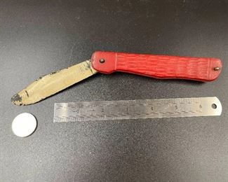 Auburn Rubber Switchblade Pocket Knife 1950s Soft Rubber Toy