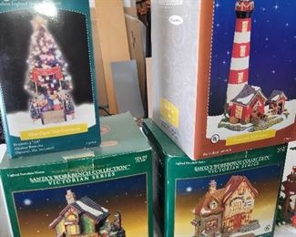 Lot of Christmas Town figurines & buildings - $250 or best offer 