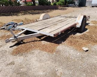 Flatbed trailer with heavy hitch – $900 or best offer