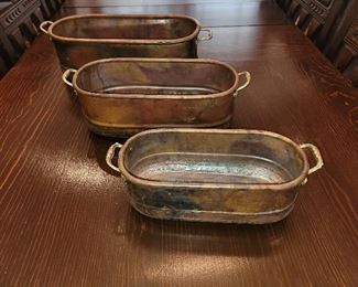 Copper tubs (set of 3) - $60 or best offer 