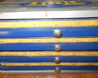 Metal vintage storage parts box