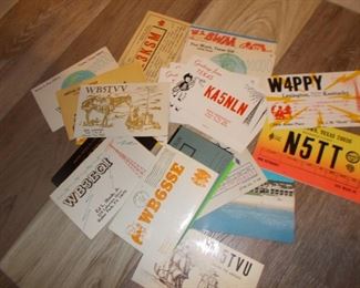 Vintage Hamm radio calling cards