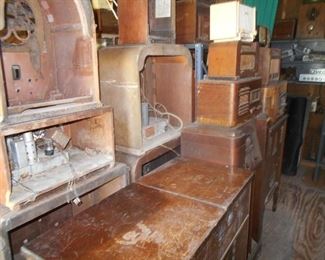 Antique wooden cases