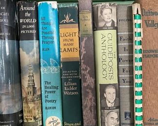 large selection of vintage books
