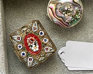 miniature pill or trinket boxes