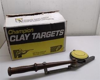 clay targets with a thrower