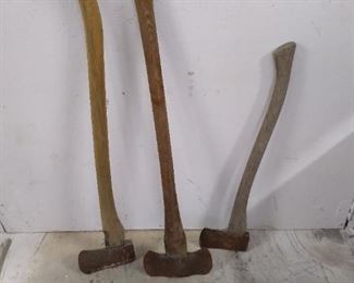 3 old axes