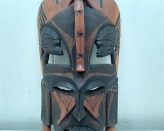 wooden tribal mask 
