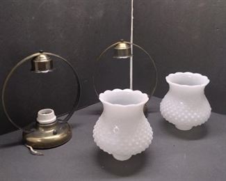 ceiling lights with milk glass shades 