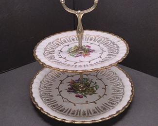 2 tiered serving tray