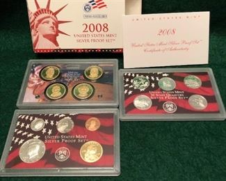 2008 United States Mint Silver Proof Set